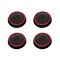 4pcs Thumb Grips for PS4 Controller Xbox One Xbox 360 Black/Red Silicone Caps Analog by Insten for Sony PlayStation 2 3 4 Controller